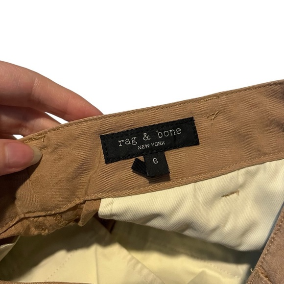 Rag & Bone Ivy Culotte Pants Womens 6 Dark Khaki Wide Leg Cropped - Picture 4 of 7